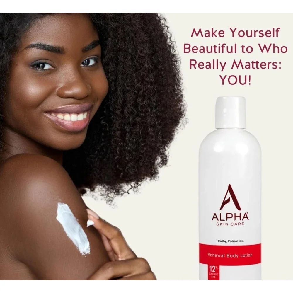 Alpha Skin Care Renewal Body Lotion with 12% Glycolic AHA 12oz